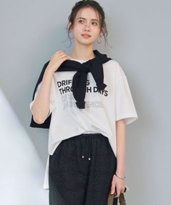 ＜23区 (Women)＞【ＳＬＯＷ／一部店舗限定】ヴィンテージライクジャージー　Ｔシャツ（ＫＫＳＷＬＭ０９５２）