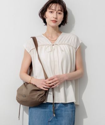 ＜23区 (Women)＞【ＳＬＯＷ／一部店舗限定】シャーリングデザイン　２ＷＡＹ　カットソー（ＫＫＳＷＬＭ０９５５）