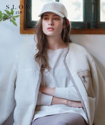 ＜23区 (Women)＞【ＳＬＯＷ】コンパクトシングルジャージー　ポンチョ風　Ｔシャツ（ＫＫＳＷＮＡ０９３５）