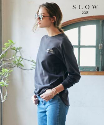 【ＳＬＯＷ】コンパクトシングルジャージー　ロゴ　Ｔシャツ（ＫＫＳＷＮＡ０９３６）