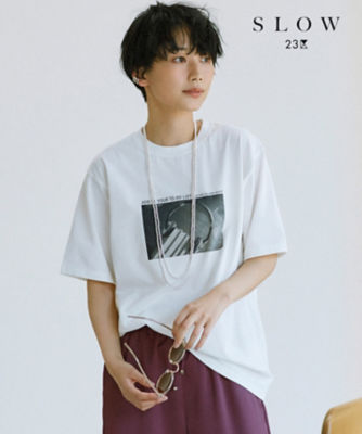 ＜23区 (Women)＞【ＳＬＯＷ】ＴＯ　ＤＯ　フォト　Ｔシャツ（ＫＫＳＷＮＭ０９６５）