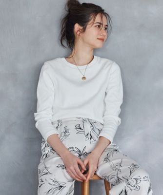 ＜23区 (Women)＞【ＳＬＯＷ／洗える】ミドルフライスジャージー　ロングＴシャツ（ＫＫＳＷＳＭ０９３４）