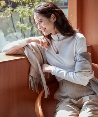 ＜23区 (Women)＞【ＳＬＯＷ／一部店舗限定】フラッフィコットン　タートルネックカットソー（ＫＫＳＷＳＷ０９５０）