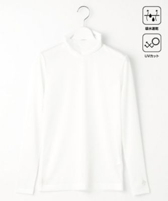 23区GOLF/ニジュウサンクゴルフ【吸水速乾/UVケア】30デニール 無地 カットソー(KKVLCS0304) 001_シロ スポーツウェア【三越伊勢丹/公式】