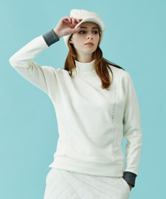 ＜23区GOLF＞ファン多数の名品トップス　【ＷＯＭＥＮ】ストレッチ裏フリース　モックネックシャツ（ＫＫＶＬＮＷ０５２４）