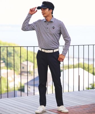 MASTERSBUNNY EDITION ハウンドトゥースシャツ MEN】【吸水速乾／UVカット】ハウンドトゥース柄シャツ