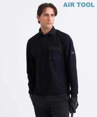 サイズ：3 NBB WEEKEND エヌビービーウィークエンド ×UMBRO ハーフジップ長袖ブルゾン  ブラック系 [240101417464] ゴルフウェア メンズ ストスト NBB WEEKEND エヌビービーウィークエンド ×UMBRO ハーフジップ