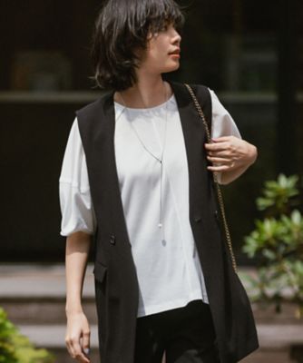 ＜自由区 S (Women/小さいサイズ)＞【洗える】ボリュームスリーブピケ　カットソー（ＫＫＷ７ＣＡ０２３２）