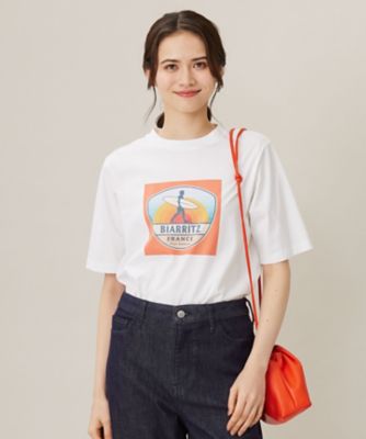 ＜自由区 (Women)＞【洗える】ＶＩＮＴＡＧＥ　ＰＨＯＴＯ　Ｔシャツ（ＫＫＷＭＣＭ０５３４）