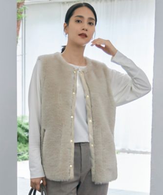 ＜自由区 (Women)＞【洗える】ブラウスライクジャージー　カットソー（ＫＫＷＭＣＷ０４３４）