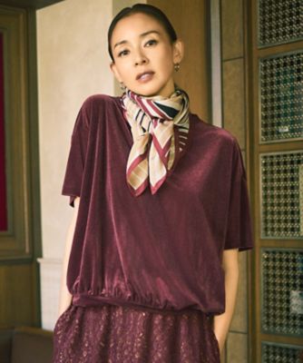 ＜自由区 (Women)＞【ＳＨＩＨＯさん着用】シアーベロア　カットソー（ＫＫＷＭＧＷ０３３３）