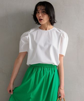 ＜23区 (Women)＞【洗える】スムースデザイン　タックディテール　カットソー（ＫＫＷＯＣＭ０４３１）