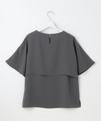 【洗える】ストレッチジョーゼット　レイヤー　カットソー（ＫＫＷＯＣＭ０４３３）