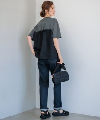 【ＷＥＢ限定カラーあり／洗える】スムースデザイン　コンビ　カットソー（ＫＫＷＯＣＭ０５３０）