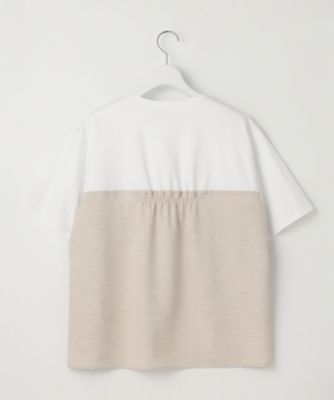 【ＷＥＢ限定カラーあり／洗える】スムースデザイン　コンビ　カットソー（ＫＫＷＯＣＭ０５３０）
