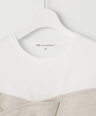 【ＷＥＢ限定カラーあり／洗える】スムースデザイン　コンビ　カットソー（ＫＫＷＯＣＭ０５３０）