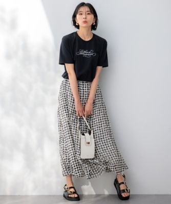 【井波麻里衣さんコラボ】カリグラフィー　刺繍　Ｔシャツ（ＫＫＷＯＣＭ０５４３）