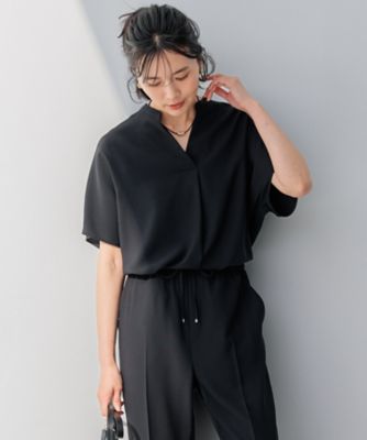 ＜23区 (Women)＞【洗える】ストレッチジョーゼット　フレンチスリーブ　カットソー（ＫＫＷＯＣＭ０６３０）