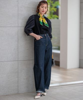 【一部店舗限定】コットンポンチコンビジャージー　コクーンスリーブ　カットソー（ＫＫＷＯＣＭ０８２０）