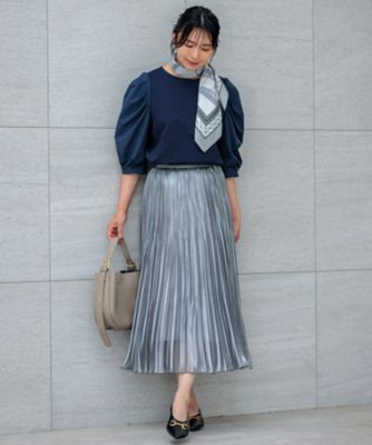 【一部店舗限定】コットンポンチコンビジャージー　コクーンスリーブ　カットソー（ＫＫＷＯＣＭ０８２０）