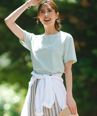 23区 ベーシック IT TEE ブルー　40 新品 一部店舗限定／接触冷感】ベーシック IT TEE