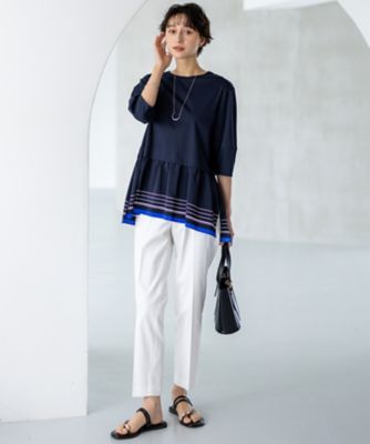 ＊美品＊アプントビー♡ウール　チュニック 4298 SHIZUKA KOMURO コットンカシミヤのビーズプリント
