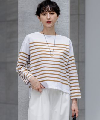 23区 (Women)/ニジュウサンク Armor-lux パネルボーダー 長袖Tシャツ(KKWOGA0330) 134_オウドイロ トップス【三越伊勢丹/公式】