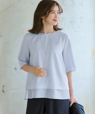 VERY・Oggi掲載】ストレッチジョーゼット シアーコンビ
