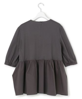 GLOW8月号掲載／洗える】ランダムフリルジャージー ペプラム