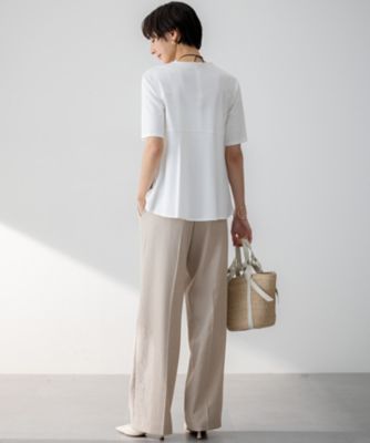 汗じみ防止／洗える】ランダムフリルジャージー ドッキング