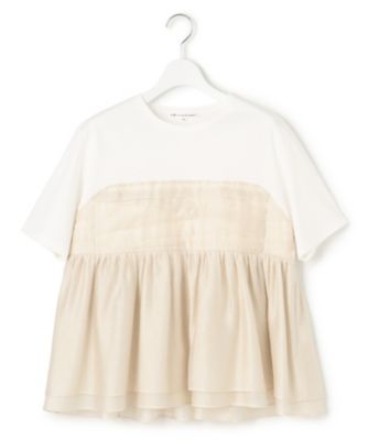 【杏さん着用／ＷＥＢ＆一部店舗限定カラーあり】オーガンジービスチェコンビ　カットソー（ＫＫＷＯＧＭ０４３６）
