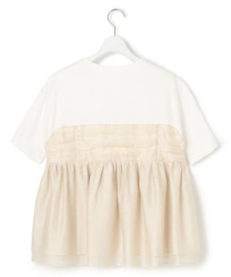 【杏さん着用／ＷＥＢ＆一部店舗限定カラーあり】オーガンジービスチェコンビ　カットソー（ＫＫＷＯＧＭ０４３６）