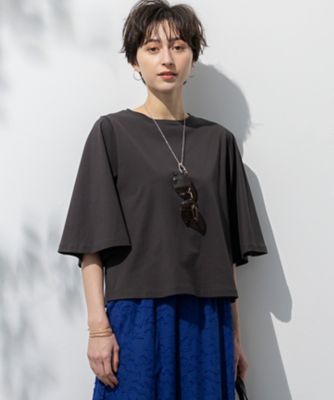 洗える】ハイエンド フレアスリーブ Tシャツ