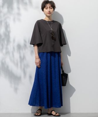 洗える】ハイエンド フレアスリーブ Tシャツ（KKWOGM0534