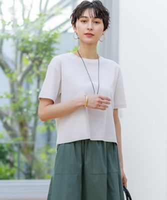 【速乾性／汗じみ防止】半袖　クロップド　ＩＴ　ＴＥＥ（ＫＫＷＯＧＭ０６３５）
