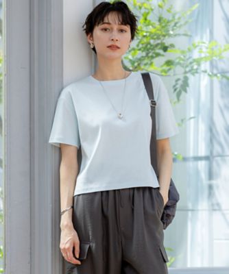 【速乾性／汗じみ防止】半袖　クロップド　ＩＴ　ＴＥＥ（ＫＫＷＯＧＭ０６３５）