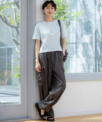 【速乾性／汗じみ防止】半袖　クロップド　ＩＴ　ＴＥＥ（ＫＫＷＯＧＭ０６３５）