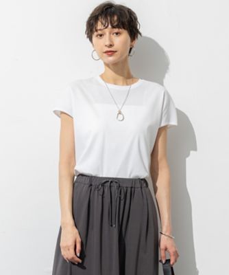 23区 (Women)/ニジュウサンク 【汗じみ防止／速乾性】フレンチスリーブ　　ＩＴ　ＴＥＥ（ＫＫＷＯＧＭ０６３６）