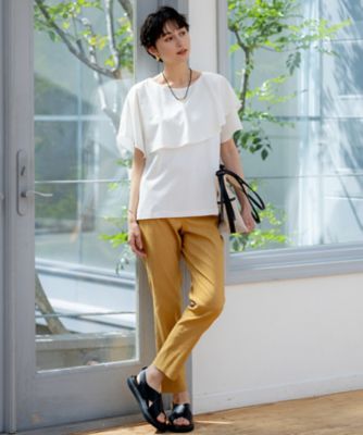 yurara　未使用品　mizuirmoindo　カットソー セール】 mizuiro ind 襟付きTシャツ （カットソー）｜mizuiro