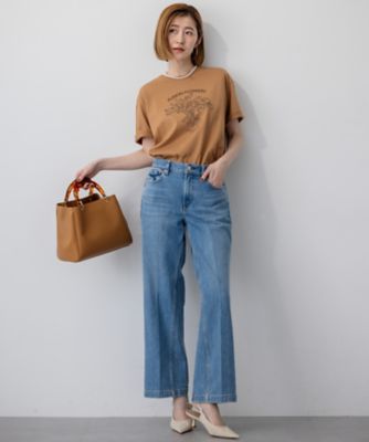 【洗える】ＪＡＮＥ　ＰＡＣＫＥＲコラボ　フラワー刺繍　Ｔシャツ（ＫＫＷＯＧＭ６１３５）