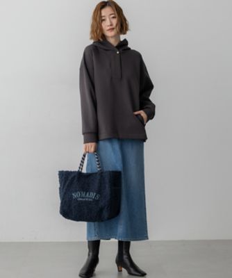 洗える】コットンエアーダンボール ドロスト フーディー