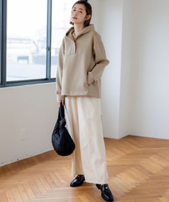 洗える】コットンエアーダンボール ドロスト フーディー