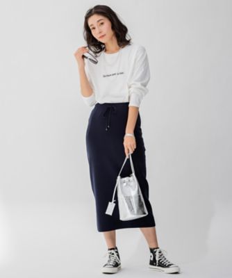 【洗える】クルーネック　ロゴロング　Ｔシャツ（ＫＫＷＯＩＺ０７２２）