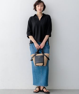 23区 定価：16,200円 ダブルジョーゼット スキッパーブラウス 40 ストレッチジョーゼット スキッパー ブラウス（KKWOLM0432