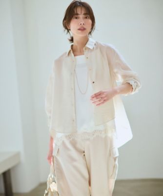 サテンレースキャミソール（KKWOLM6336） | 23区 (Women