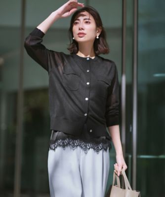 サテンレースキャミソール（KKWOLM6336） | 23区 (Women