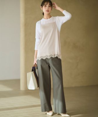 サテンレースキャミソール（KKWOLM6336） | 23区 (Women