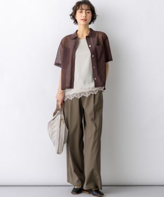 サテンレースキャミソール（KKWOLM6336） | 23区 (Women