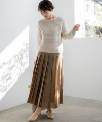 見上愛さん着用】シアーフライス レイヤード ロンTEE