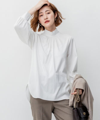 ＜23区 (Women)＞【洗える】ハイネック　フォルム　ロングＴシャツ（ＫＫＷＯＳＡ０３３３）